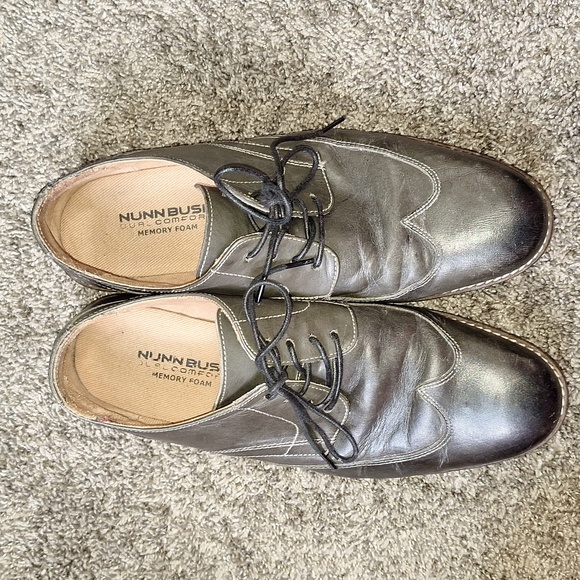 NUNN BUSH leather wingtips lace up - 8 ½ - gray - Picture 6 of 9